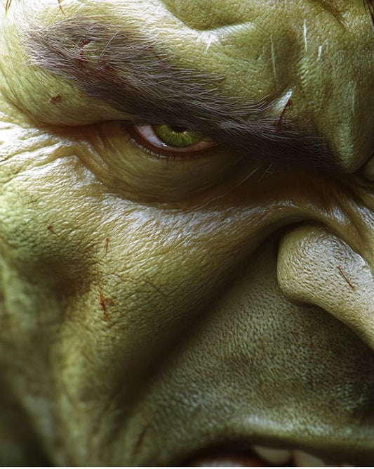 Hulk Closeup Expression (4) Print Poster