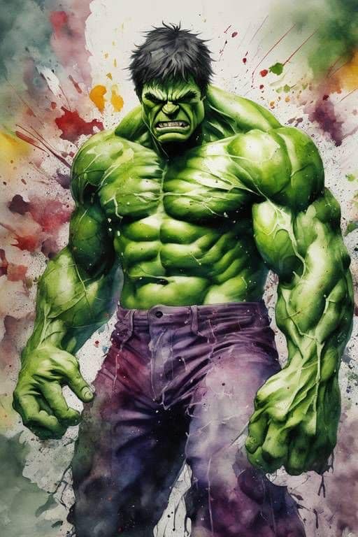 Hulk Comic Art (2) Print Poster
