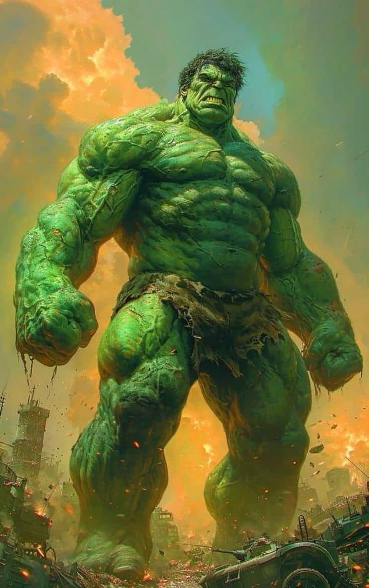 Hulk Destroyer Sunset Print Poster
