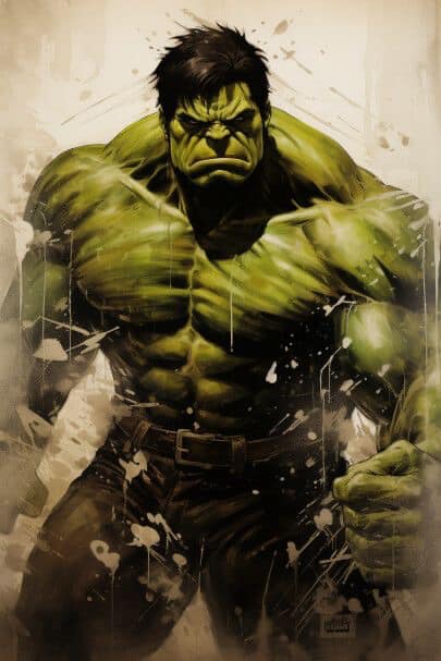 Hulk Dramatic Portrait Jigsaw Puzzle