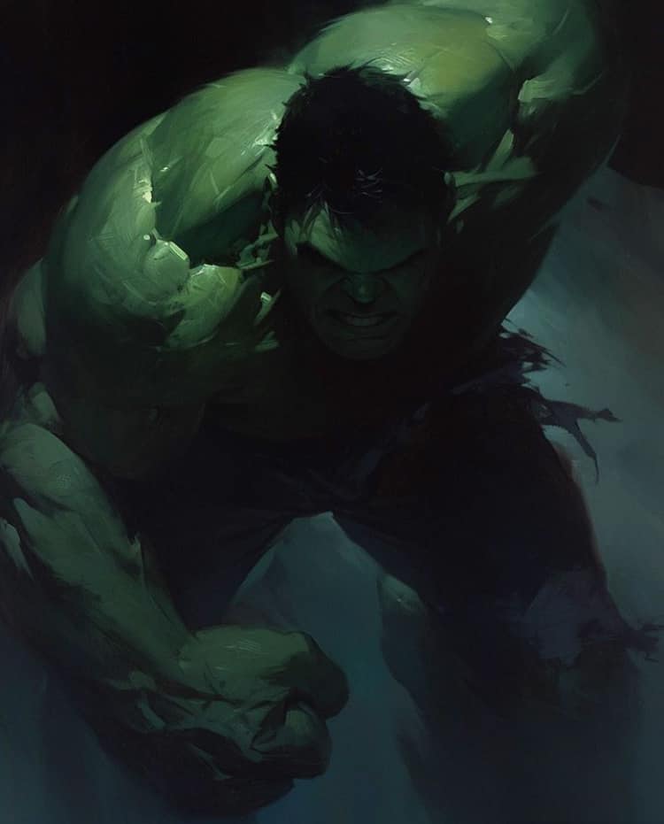 Hulk Dynamic Pose Print Poster