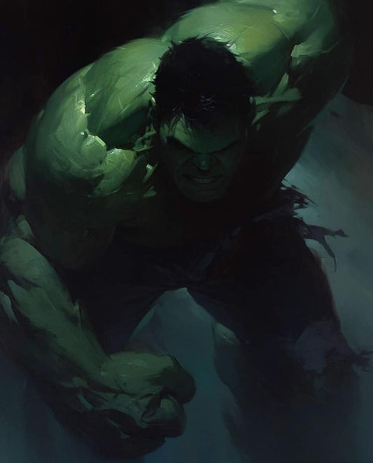 Hulk Dynamic Pose Print Poster