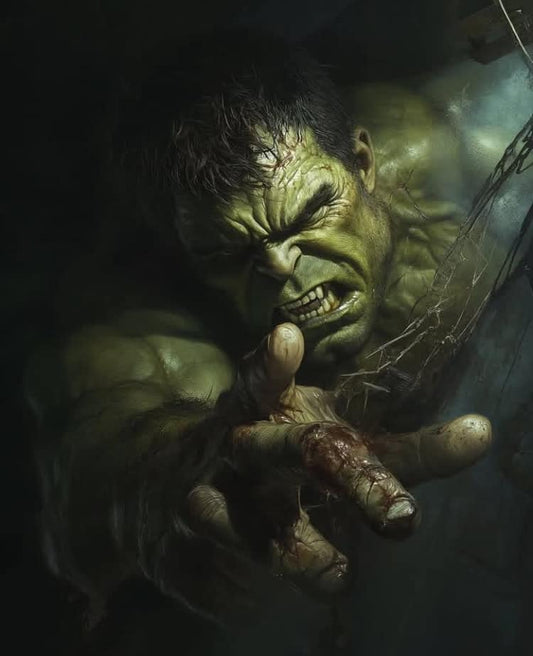 Hulk Emerging Anger Print Poster
