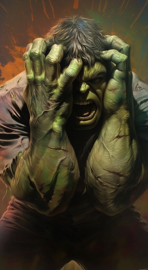 Hulk Emotional Outburst Print Poster