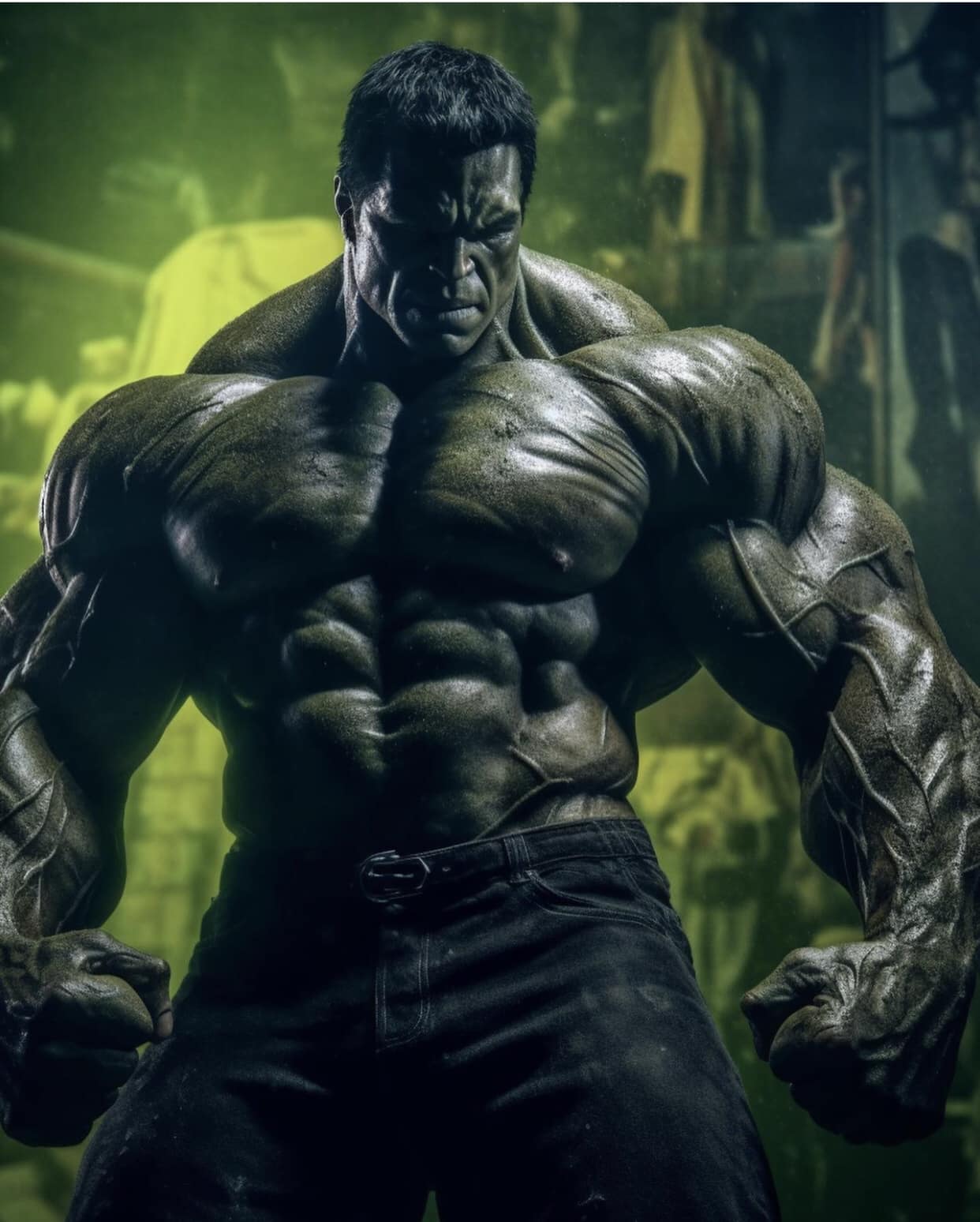 Hulk Figure Portrait Print Poster