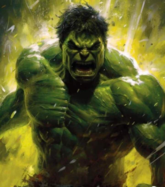 Hulk Furious Attack Print Poster