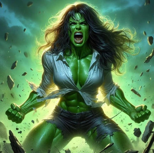 Hulk Fury Transformation Print Poster