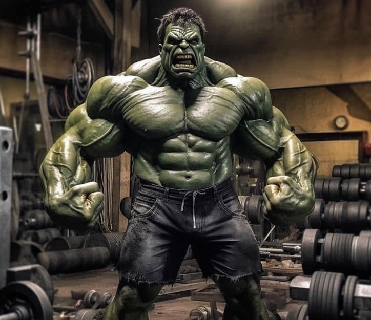 Hulk Gym Strongman Print Poster