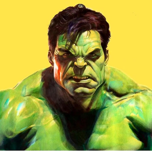 Hulk Illustration Portrait (5) Print Poster