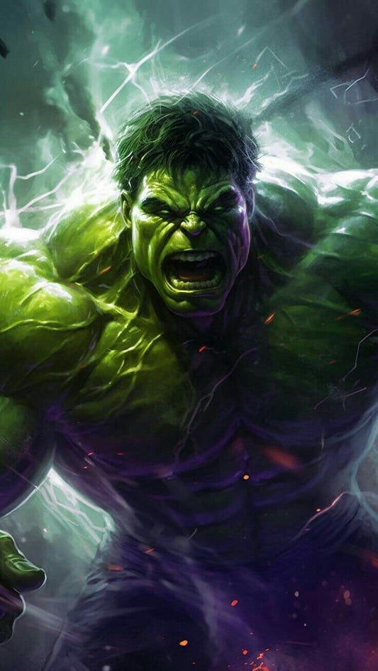 Hulk Intense Portrait Print Poster