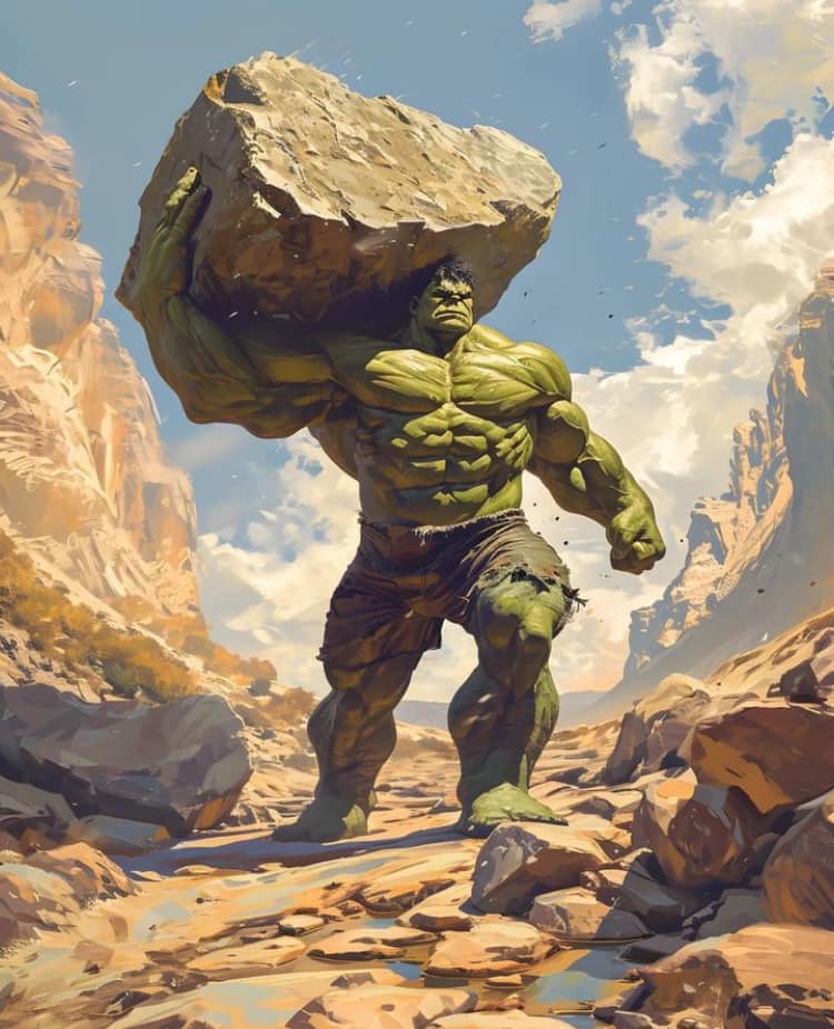 Hulk Landscape Bouldercarry Print Poster