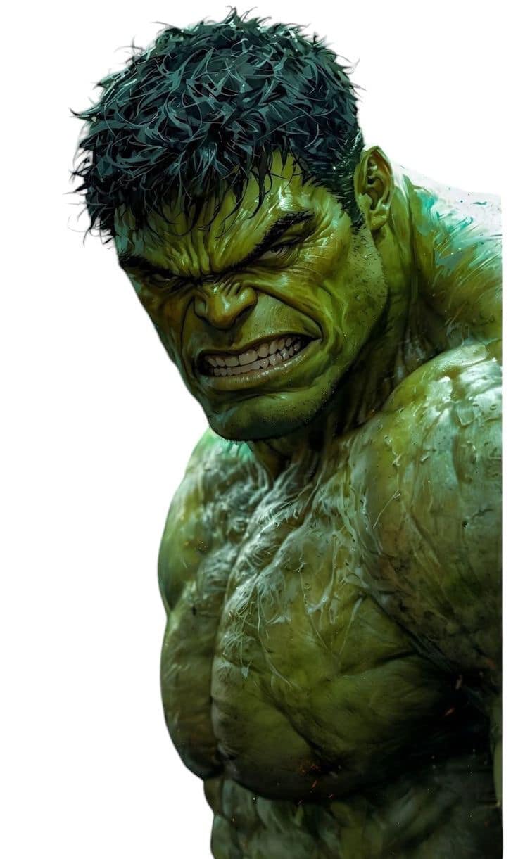 Hulk Portrait Angry Jigsaw Puzzle