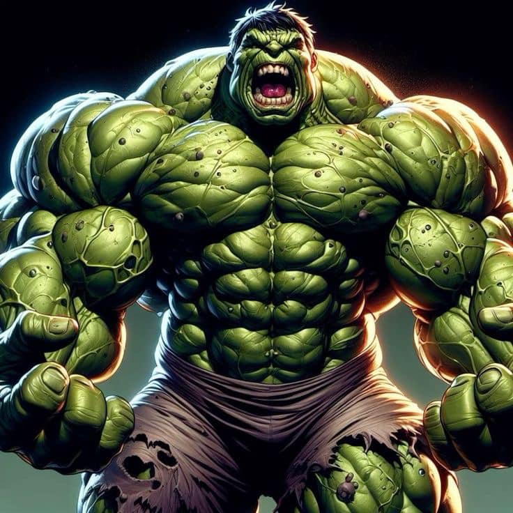 Hulk Portrait Art (2) Print Poster