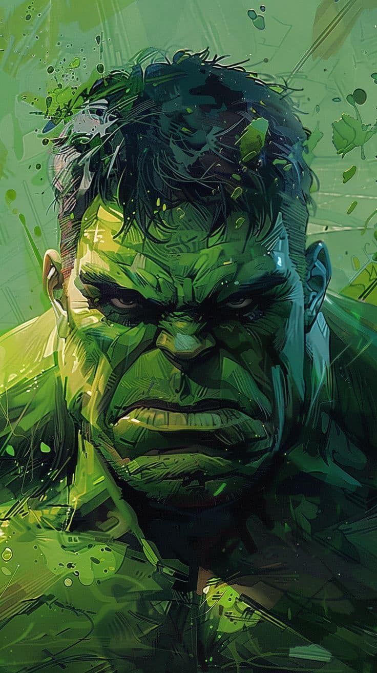 Hulk Portrait Artistic Rendering (2) Print Poster