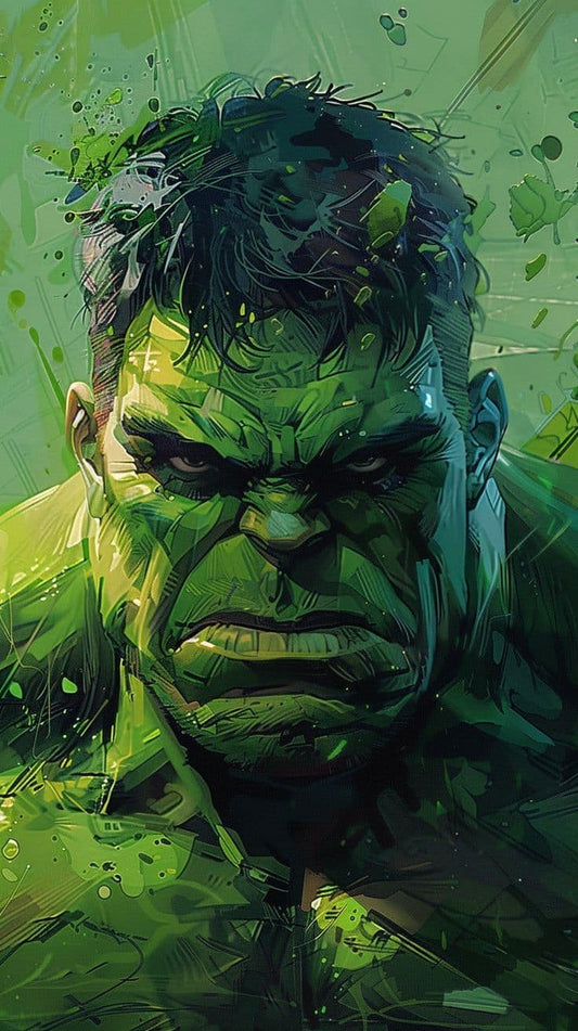 Hulk Portrait Artistic Rendering (2) Print Poster