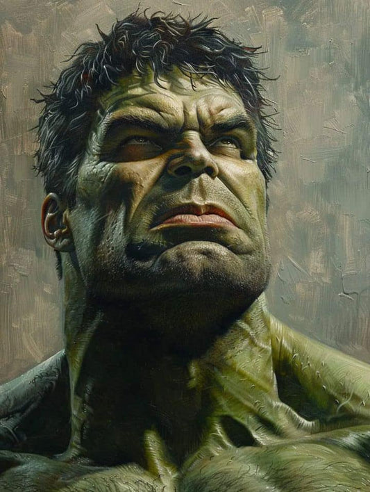 Hulk Portrait Closeup (3) Print Poster