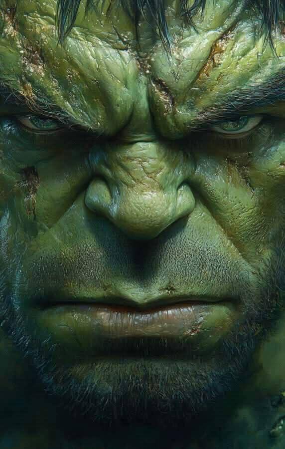 Hulk Portrait Closeup (4) Print Poster