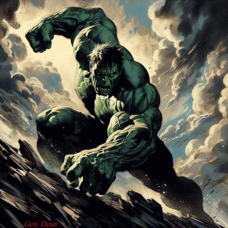 Hulk Powerful Stance Jigsaw Puzzle