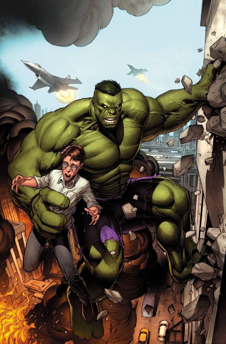 Hulk Rescue Action Scene Print Poster