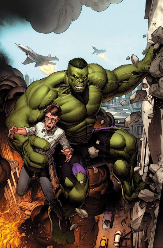 Hulk Rescue Action Scene Print Poster