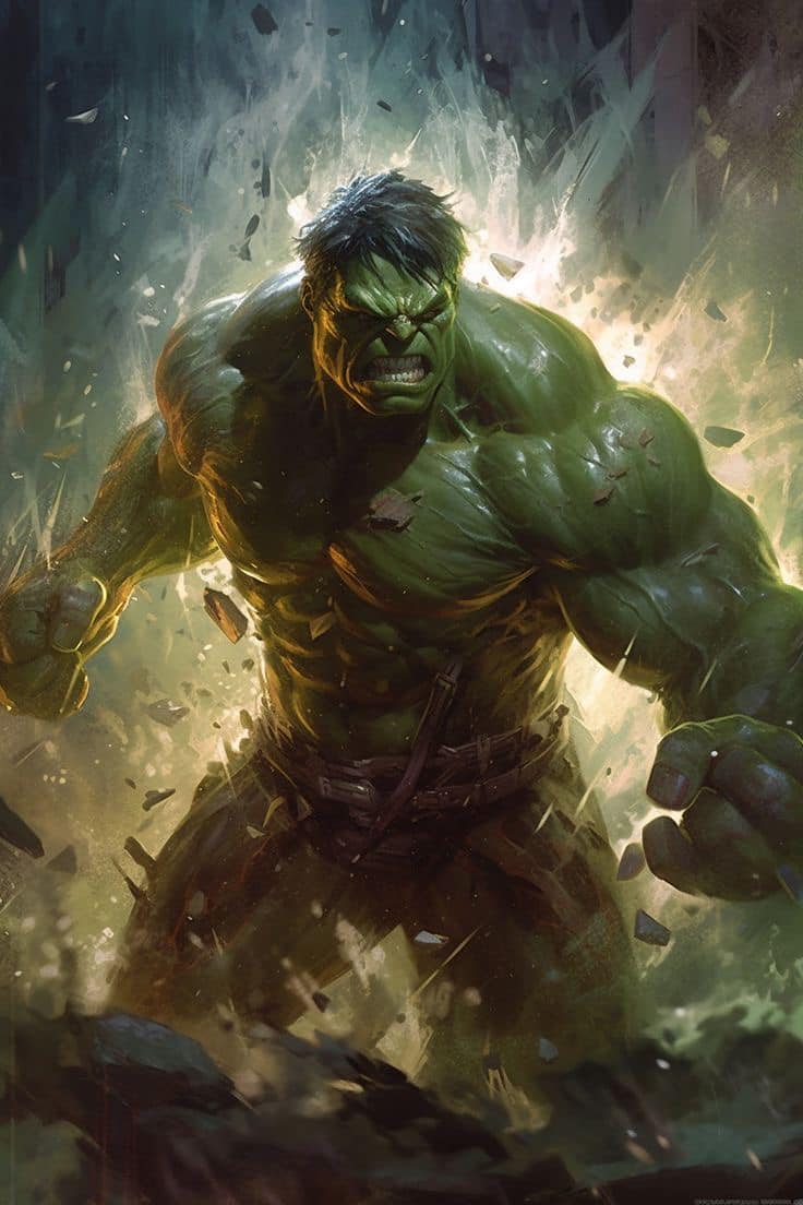 Hulk Smash Action Portrait Jigsaw Puzzle