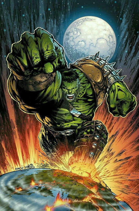 Hulk Space Attack Print Poster