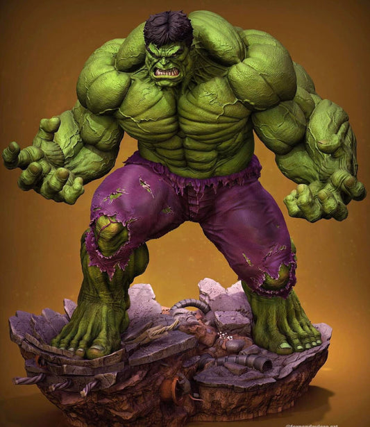 Hulk Statue Display Print Poster