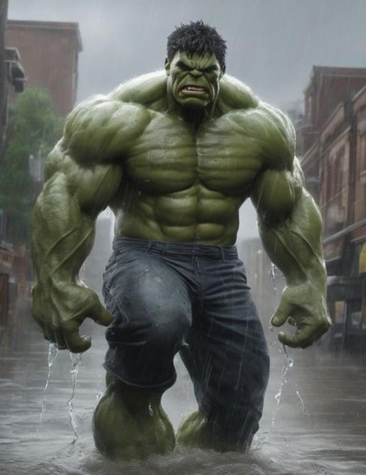 Hulk Stormy Weather Print Poster