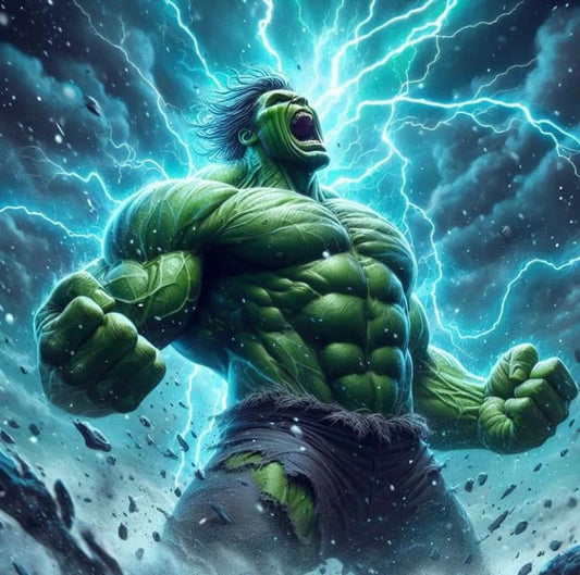Hulk Thunderstorm Anger Print Poster