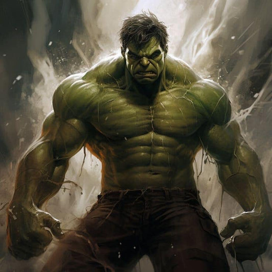 Hulk Transformation Action Print Poster