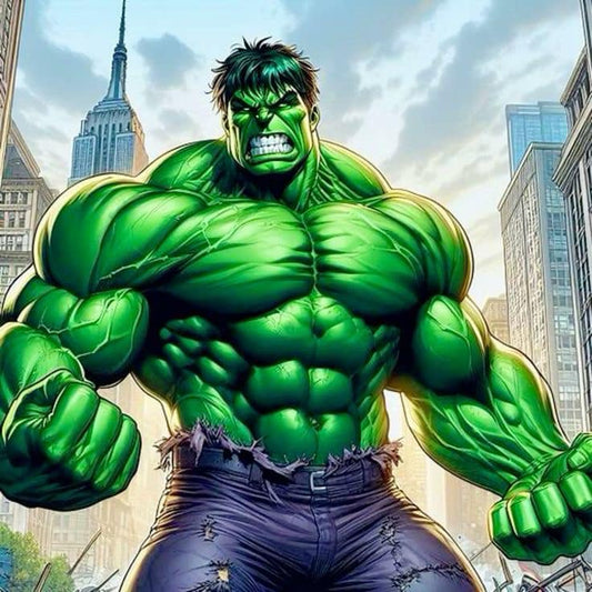 Hulk Urban Smash Print Poster