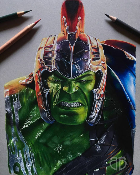 Hulk Warrior Art Print Poster