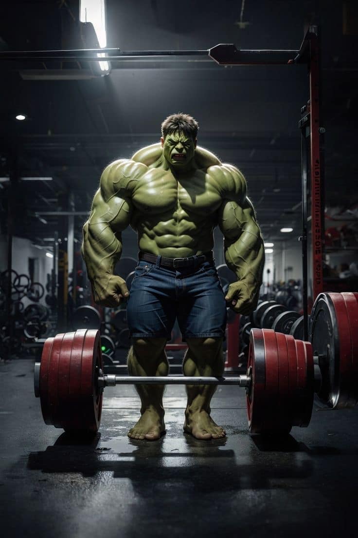 Hulk Weightlifting Gym Print Poster