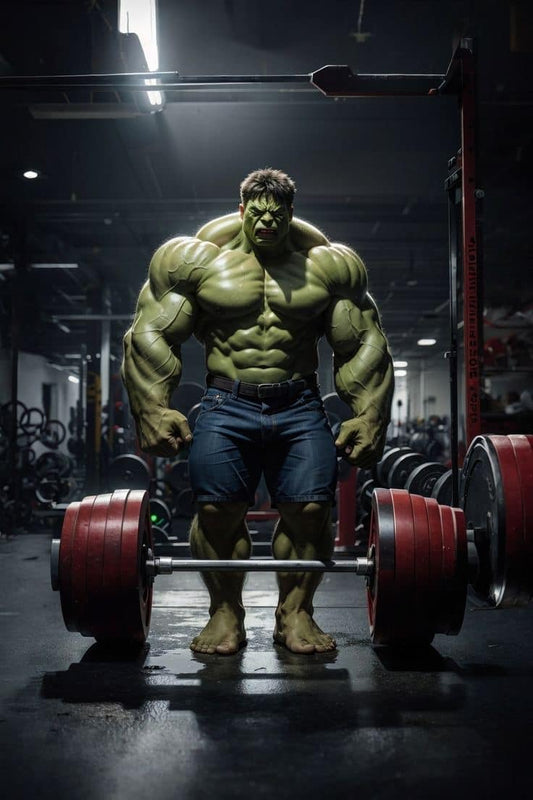 Hulk Weightlifting Gym Print Poster