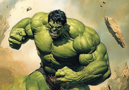 Hulk Action Pose 1234 Print Poster