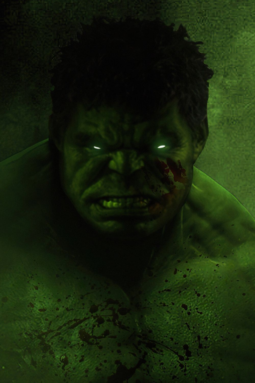 Hulk Angry Green 001 Print Poster