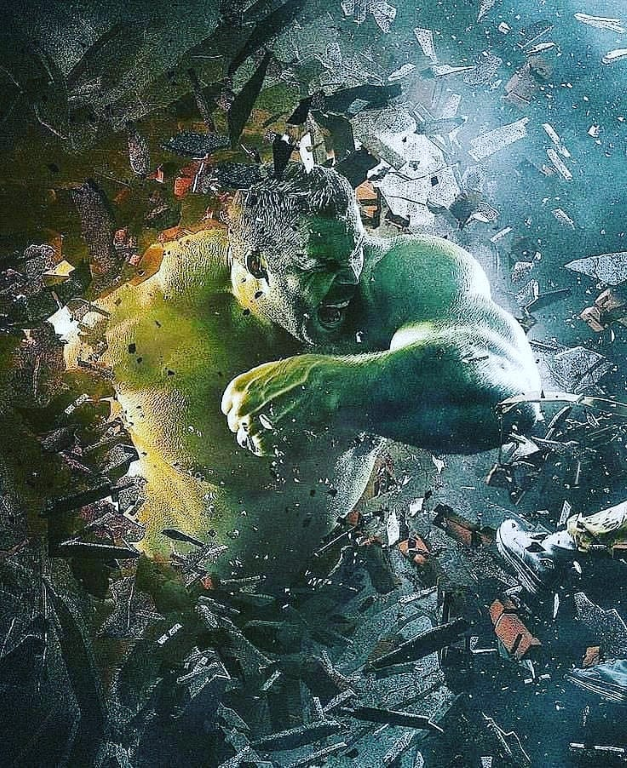 Hulk Breaking Through Wall 394 Jigsaw Puzzle