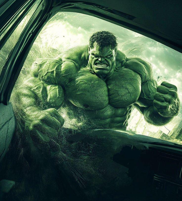 Hulk Car Crush Smash 145 Print Poster