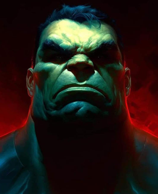 Hulk Green Fury 085 Print Poster