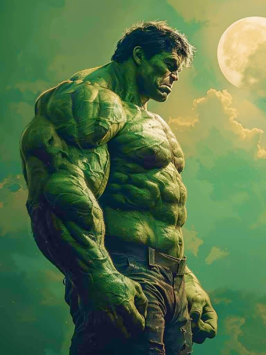 Hulk Moonlit Pose 392 Print Poster