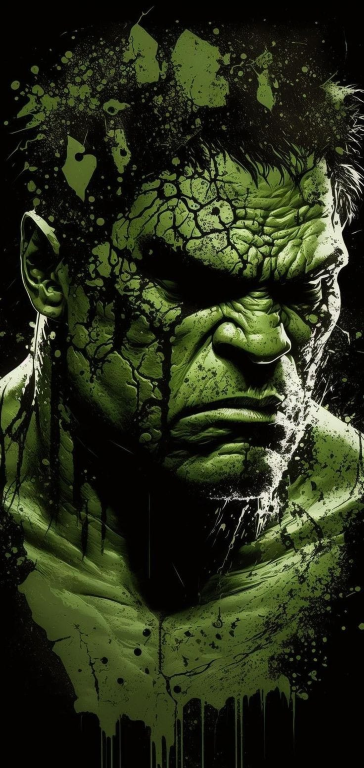 Hulk Splatter 321 Print Poster