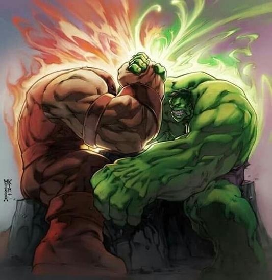 Hulk Vs Red Character 4851 Print Poster