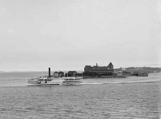 Hull Massachusetts From Paddock'S Island Vintage Old Magnet Reprint
