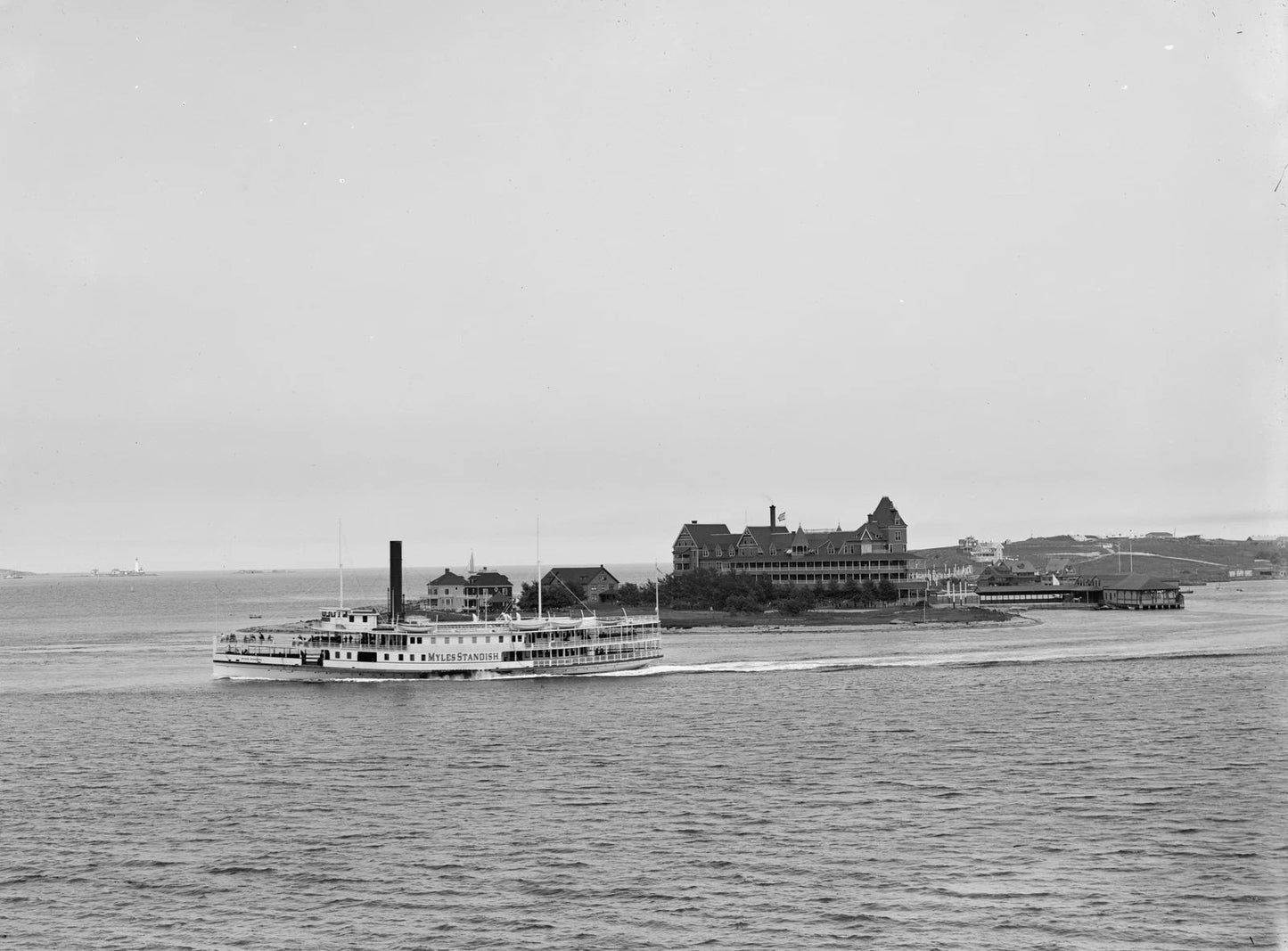 Hull Massachusetts From Paddock'S Island Vintage Old Keychain Reprint
