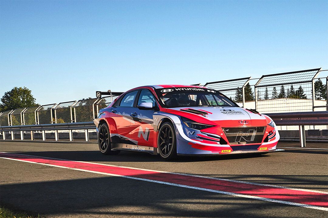 Hyundai Elantra N Tcr Sport Cara Racrtrack Driving Indoor Magnet