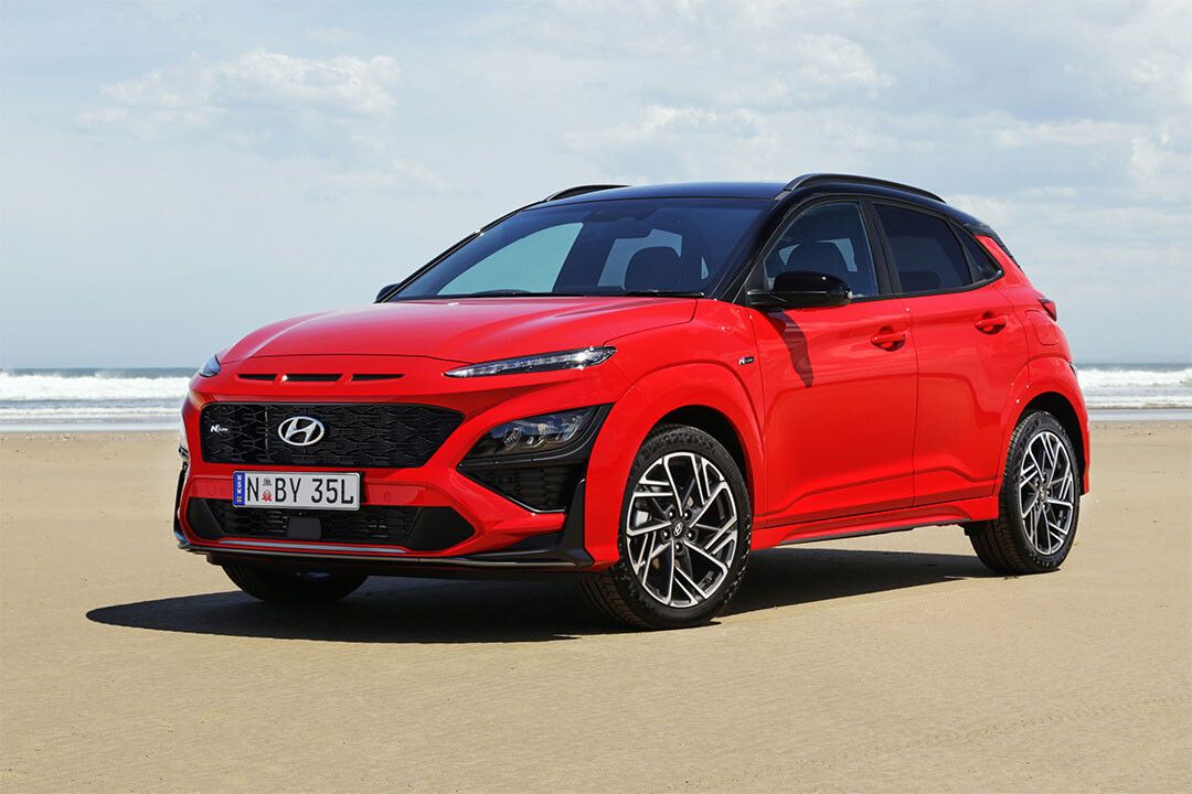 Hyundai Kona N Line Red Car Wall Indoor Decor Poster