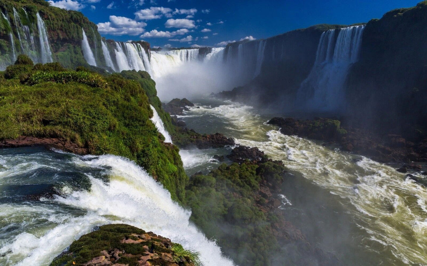 Iguazu Falls On The Brazil And Argentina Border Picture Magnet Magnet Print