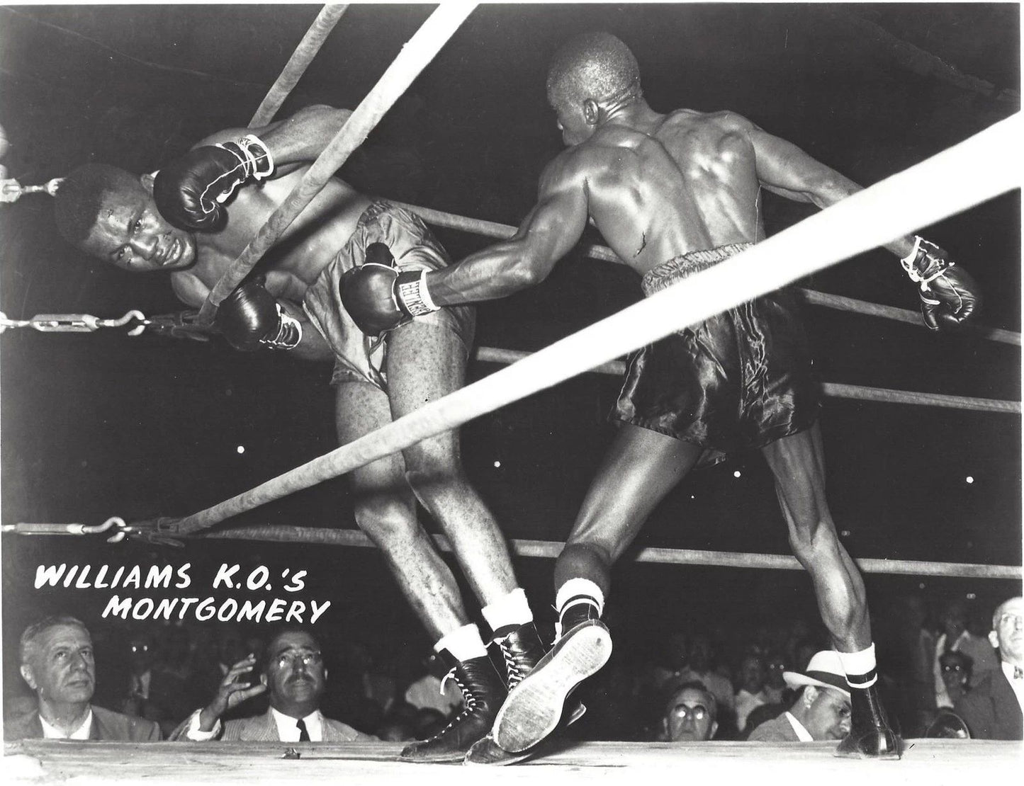 Ike Williams Ko'S Bob Montgomery Magnet Boxing Picture