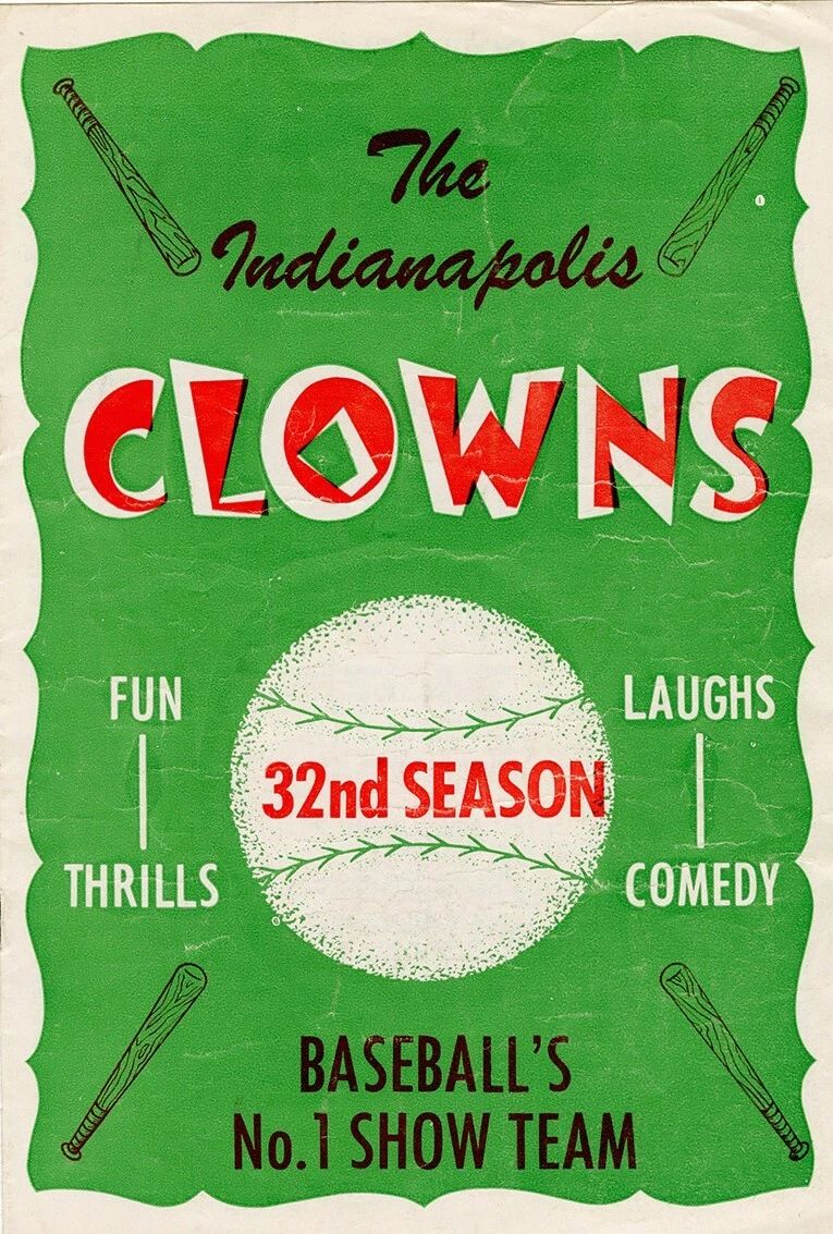 Indianapolis Clowns Keychain Baseball Picture Negro League Ny 32Nd Season