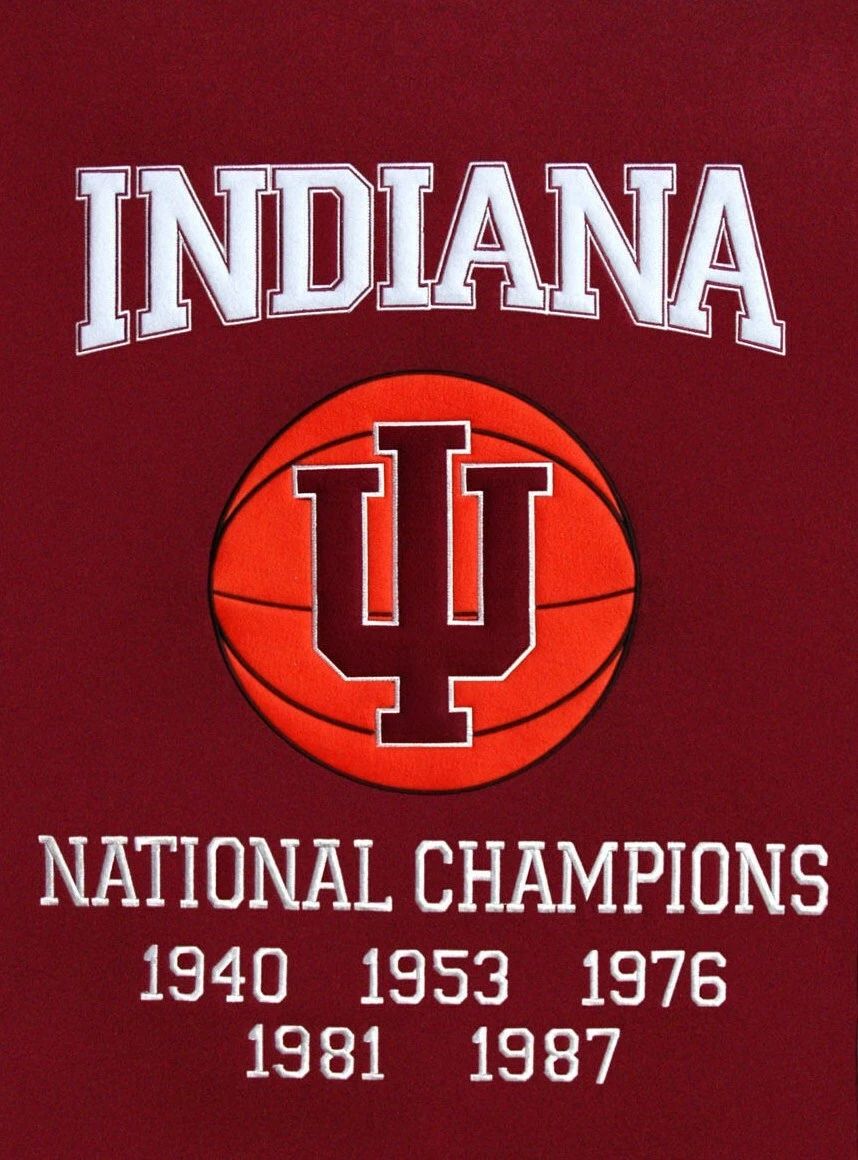 Indiana Hoosiers Magnet Picture Basketball Ncaa 5 Time Champs